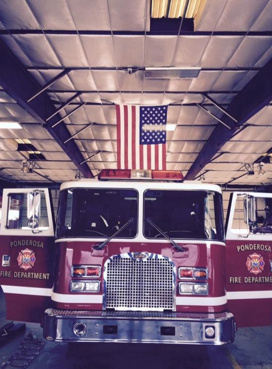 Front Of Truck Front of Ponderosa Fire Department truck